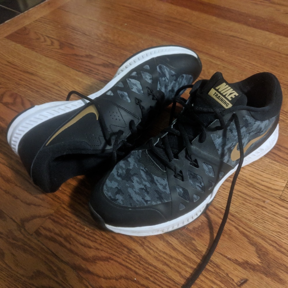 Nike Black Camo / Gold Training Shoes